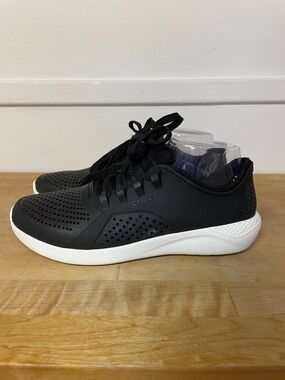 Crocs LiteRide Pacer black casual outdoor water lace up shoes men’s 7 womens 8.5